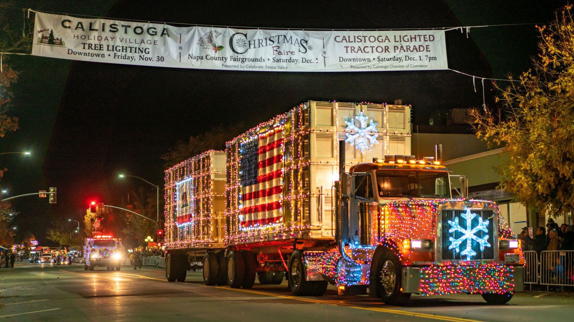 Calistoga Lighted Tractor Parade